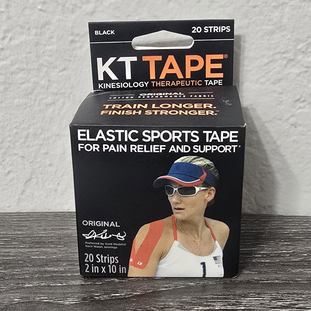 KT Tape Professional Kinesiology Therapeutic Black Tape